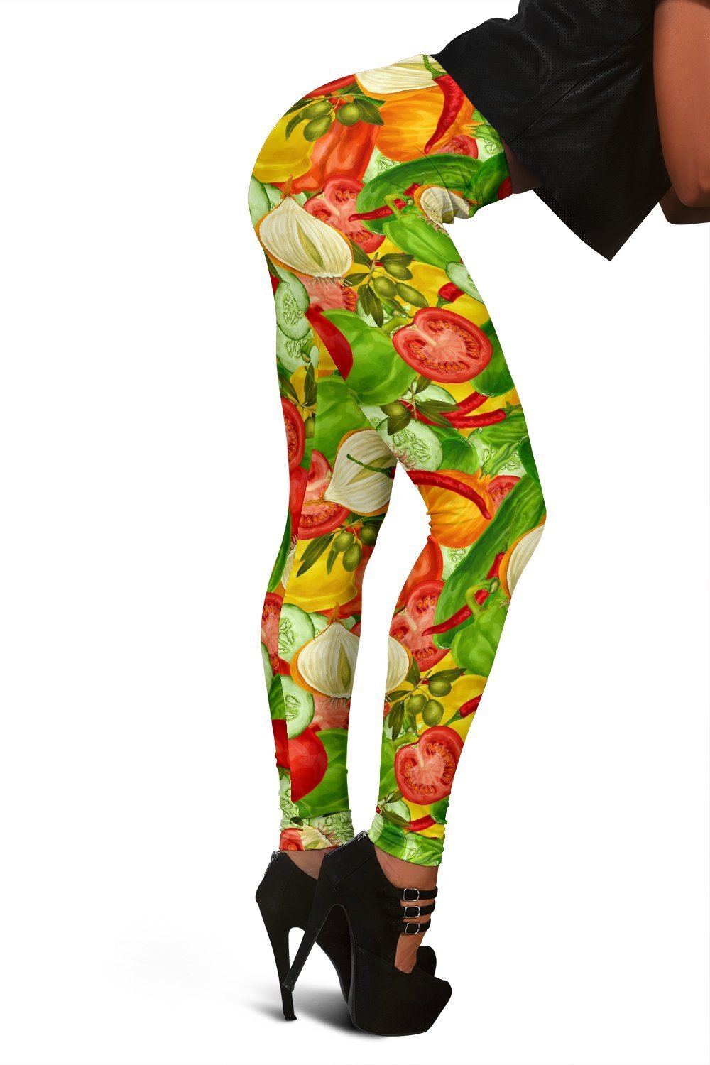 Vegan Colorful Pattern Print Women Leggings-grizzshop