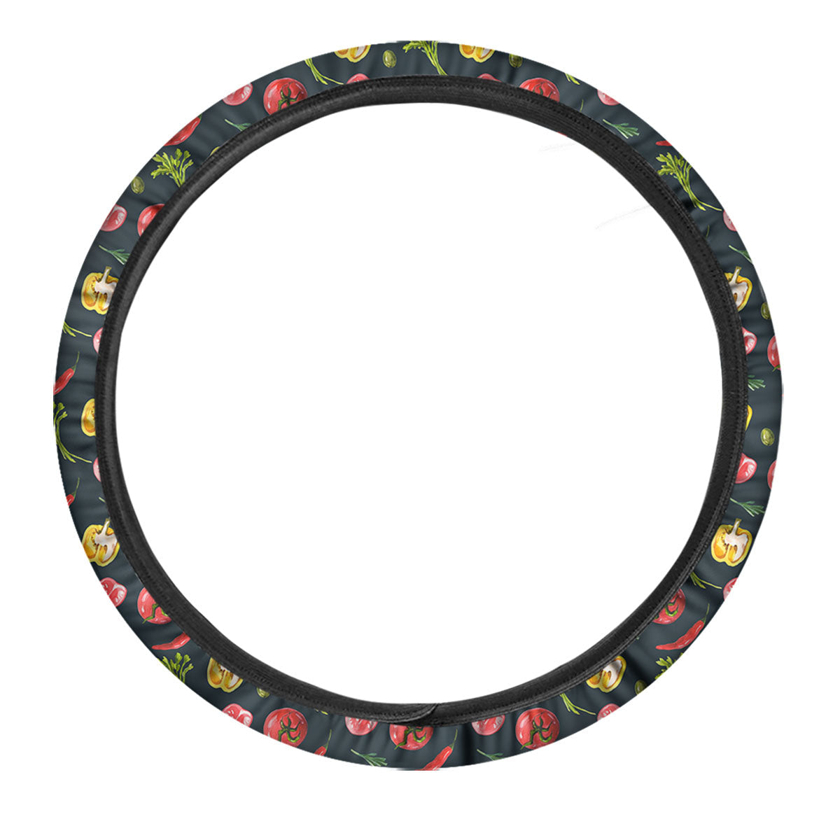 Vegetable Print Pattern Car Steering Wheel Cover-grizzshop