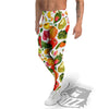 Vegetables And Vegan Fruits Print Pattern Men's Leggings-grizzshop