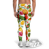 Vegetables And Vegan Fruits Print Pattern Men's Leggings-grizzshop