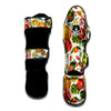 Vegetables And Vegan Fruits Print Pattern Muay Thai Shin Guards-grizzshop