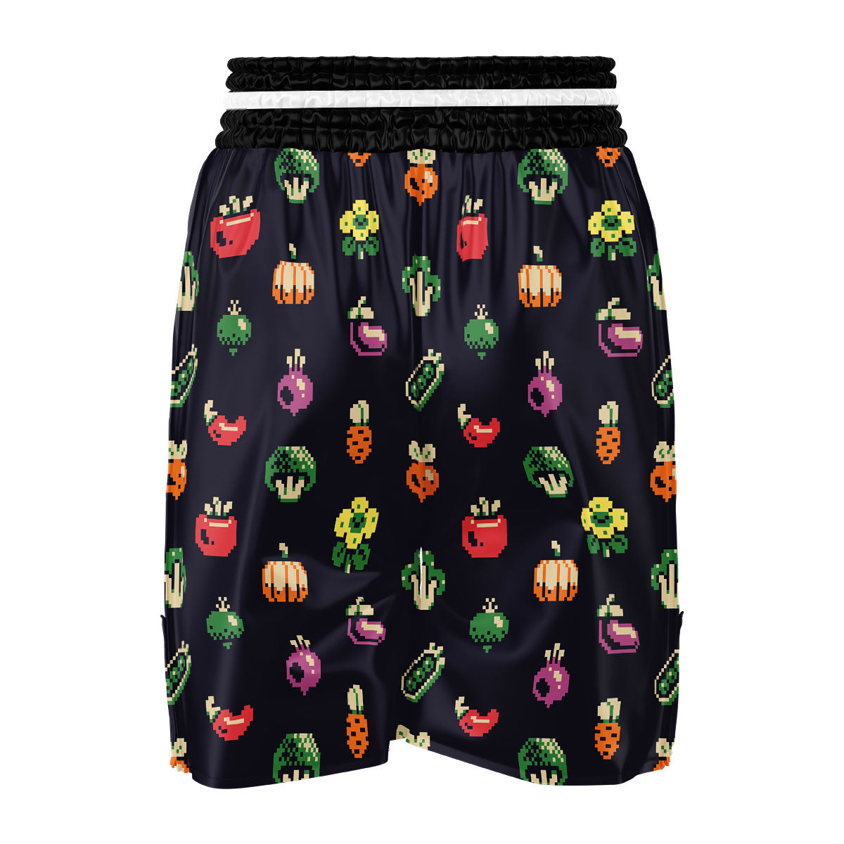 Vegetables Pixel Print Pattern Boxing Shorts-grizzshop