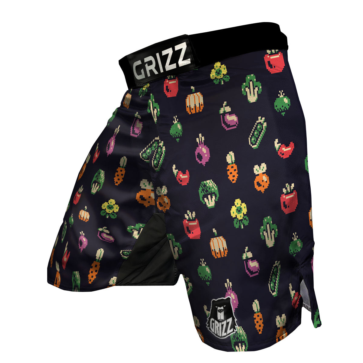 Vegetables Pixel Print Pattern MMA Shorts-grizzshop