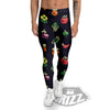 Vegetables Pixel Print Pattern Men's Leggings-grizzshop