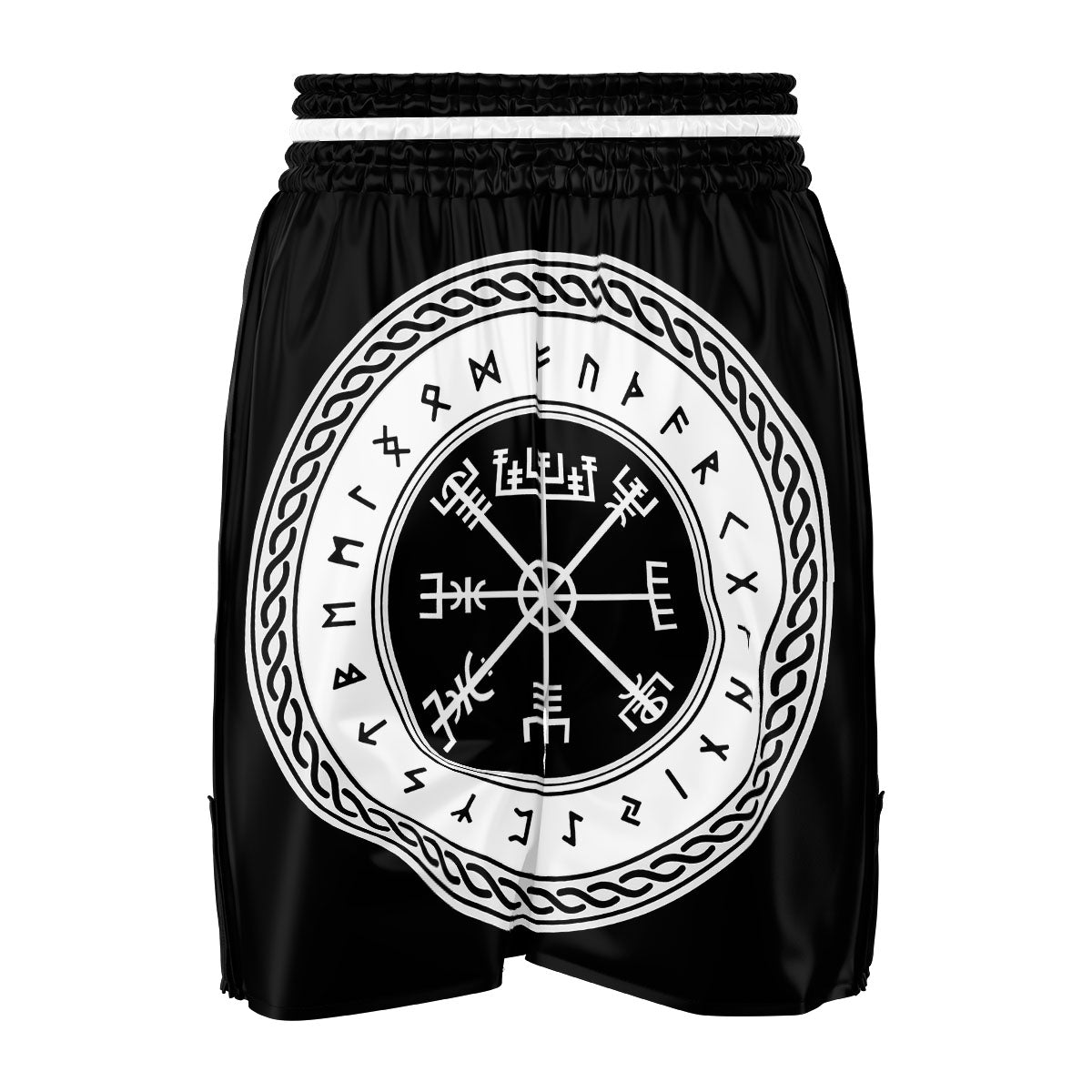 Vegvisir Viking Print Boxing Shorts-grizzshop