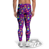 Venice Carnival Mask Print Pattern Men's Leggings-grizzshop