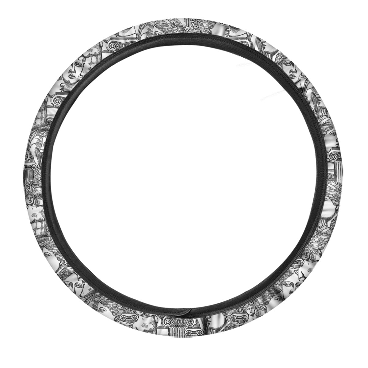 Venus Milos Print Pattern Car Steering Wheel Cover-grizzshop