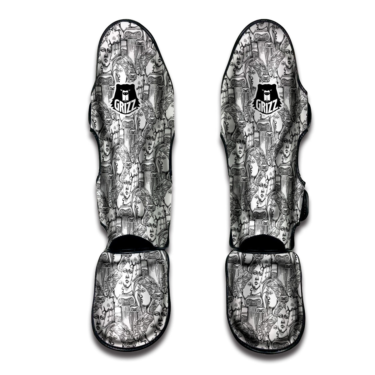 Venus Milos Print Pattern Muay Thai Shin Guards-grizzshop