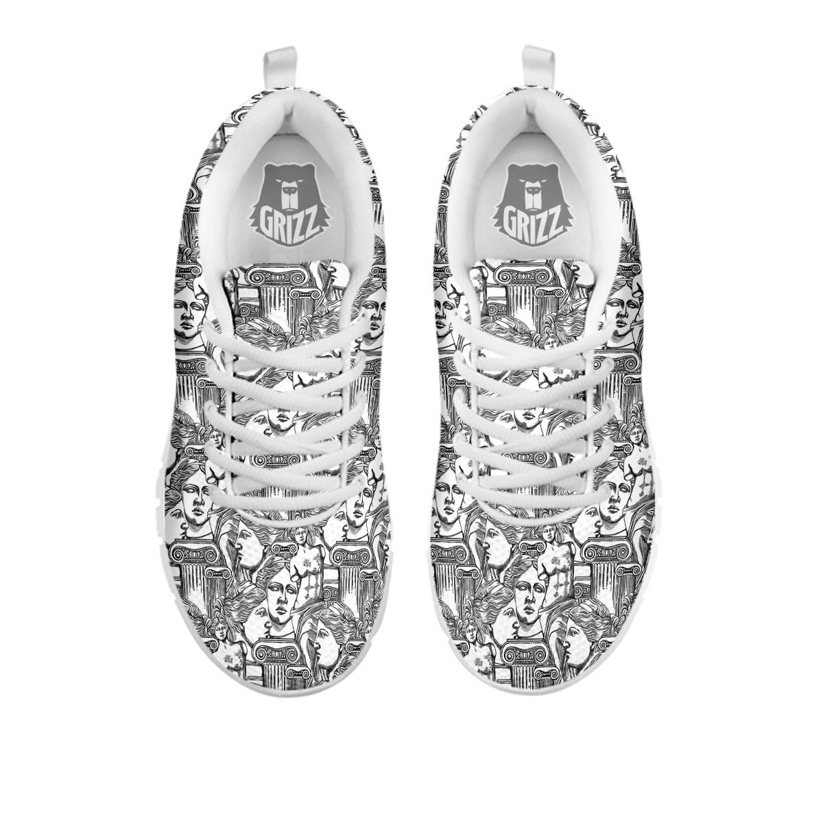 Venus Milos Print Pattern White Sneaker-grizzshop