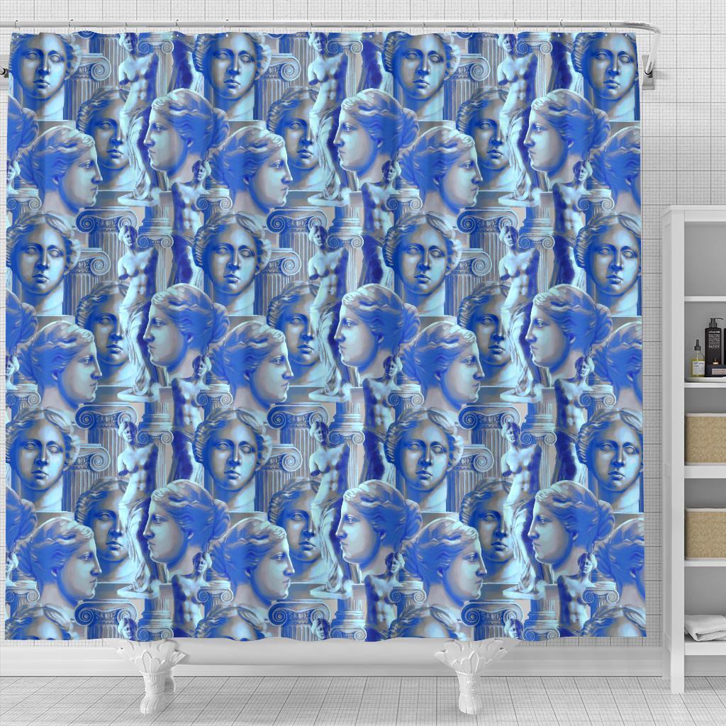 Venus Pattern Print Bathroom Shower Curtain-grizzshop