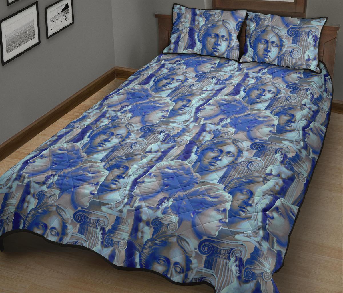 Venus Pattern Print Bed Set Quilt-grizzshop