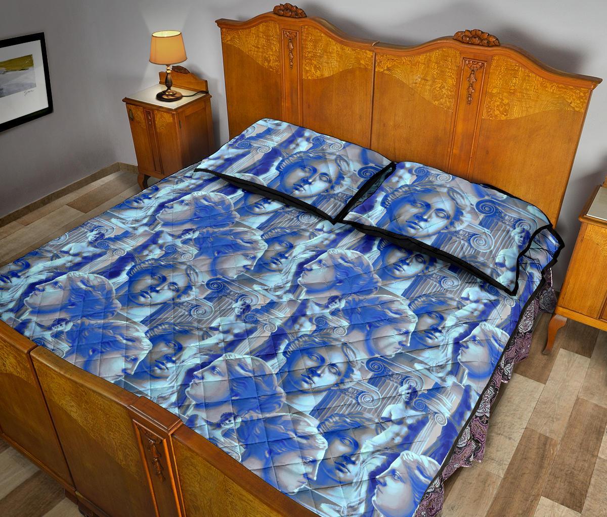 Venus Pattern Print Bed Set Quilt-grizzshop