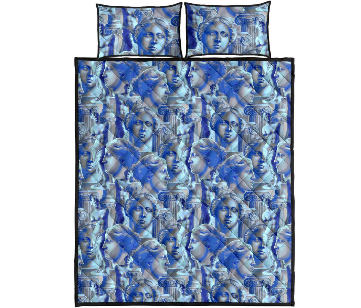 Venus Pattern Print Bed Set Quilt-grizzshop