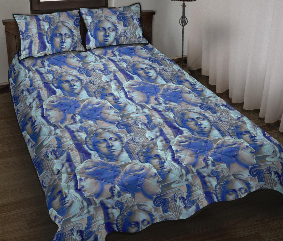 Venus Pattern Print Bed Set Quilt-grizzshop