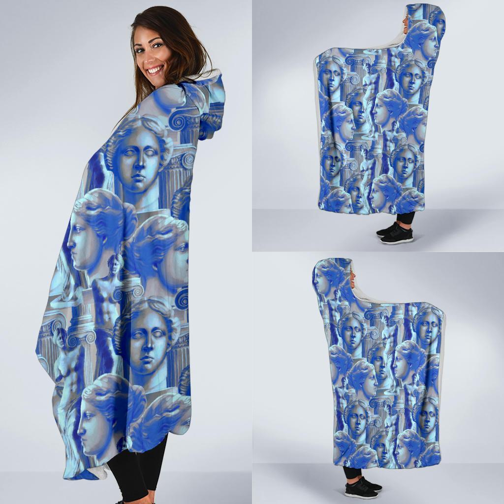 Venus Pattern Print Hooded Blanket-grizzshop