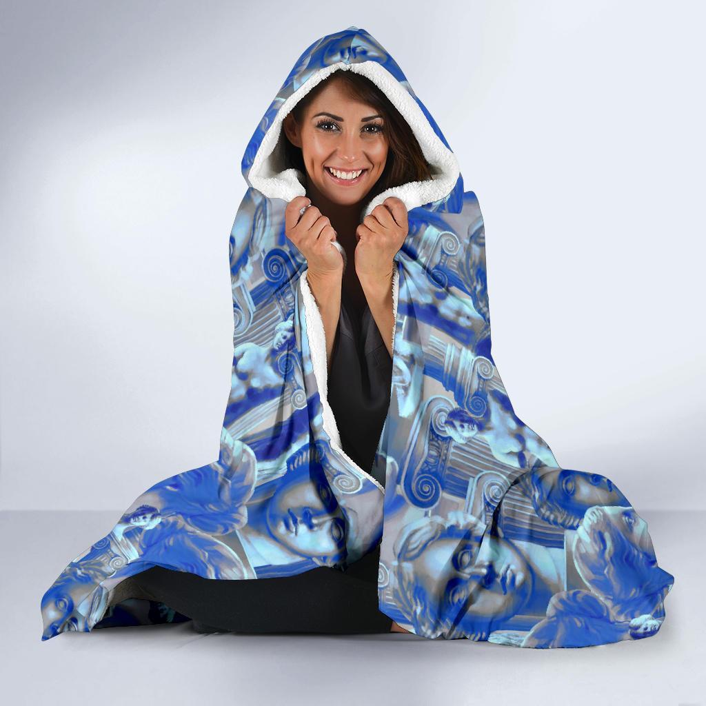 Venus Pattern Print Hooded Blanket-grizzshop