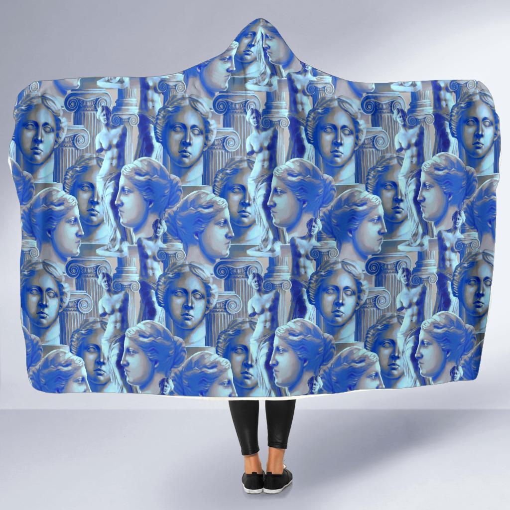 Venus Pattern Print Hooded Blanket-grizzshop