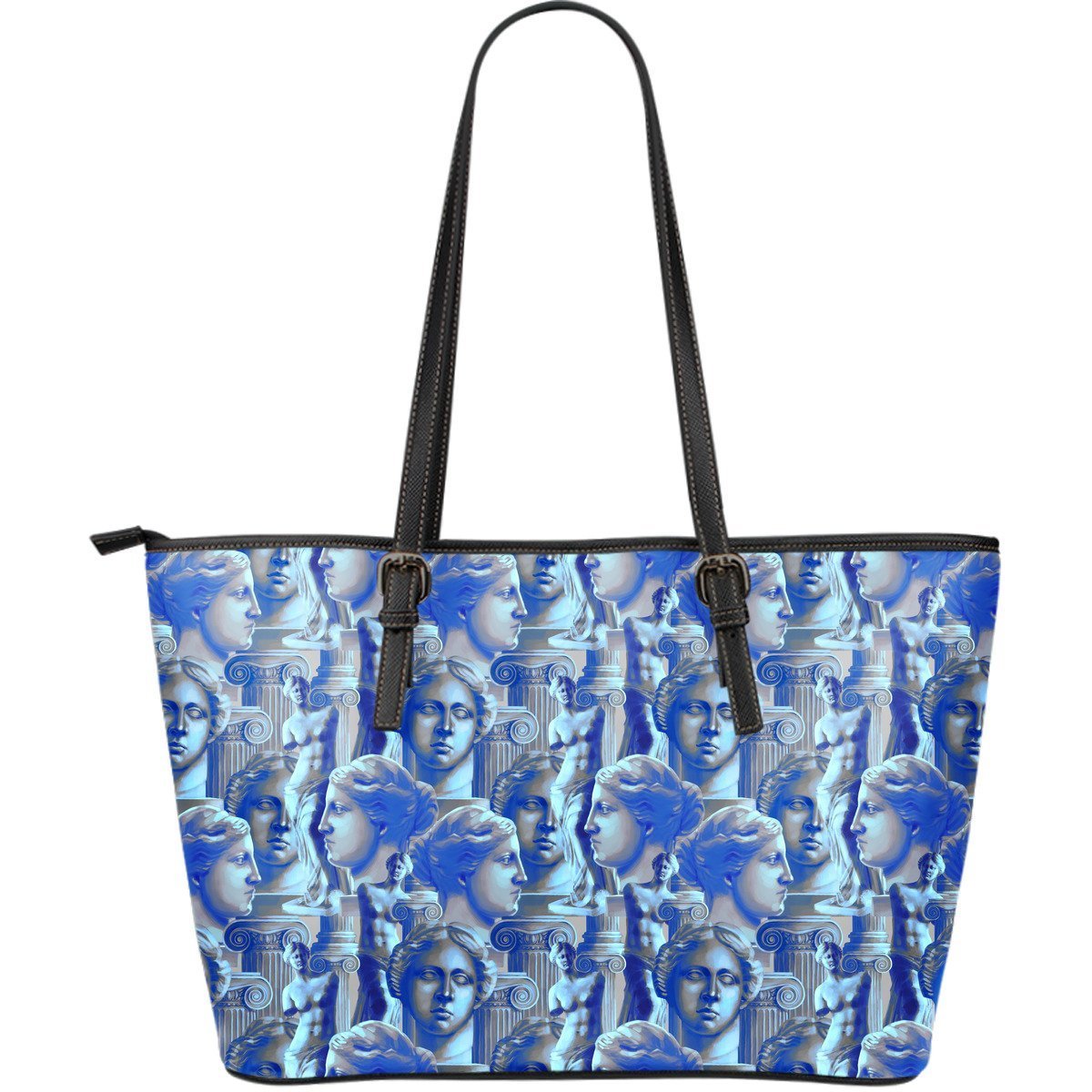 Venus Pattern Print Leather Tote Bag-grizzshop