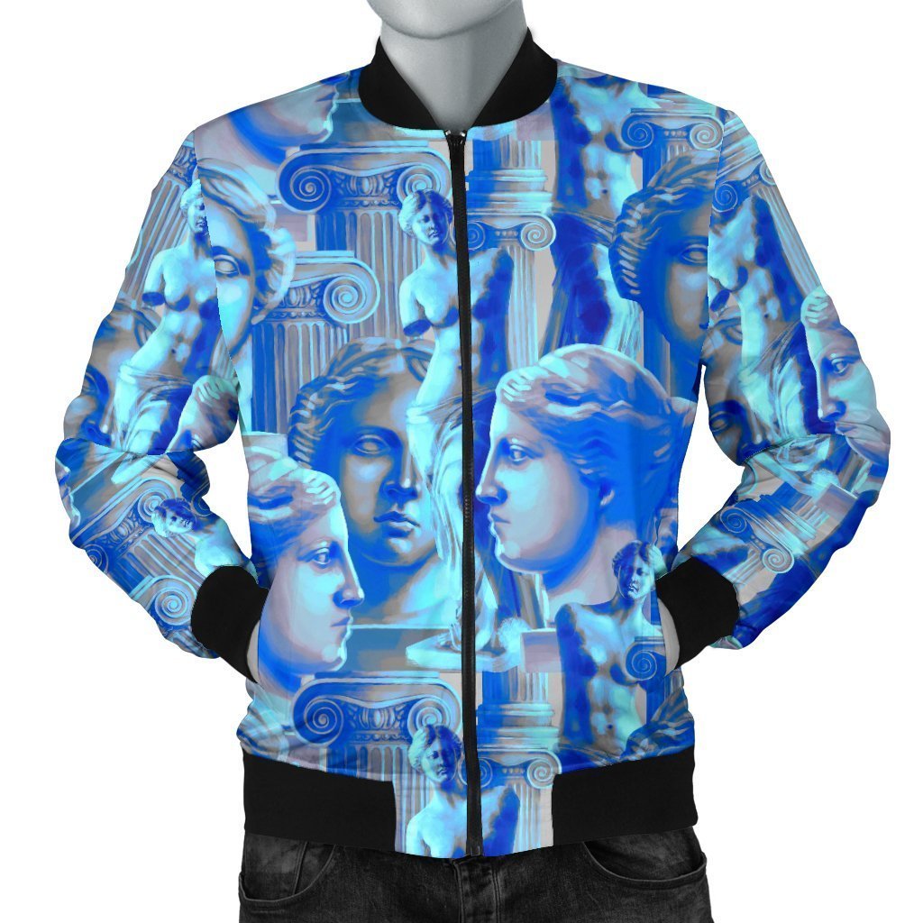 Venus Pattern Print Men's Bomber Jacket-grizzshop