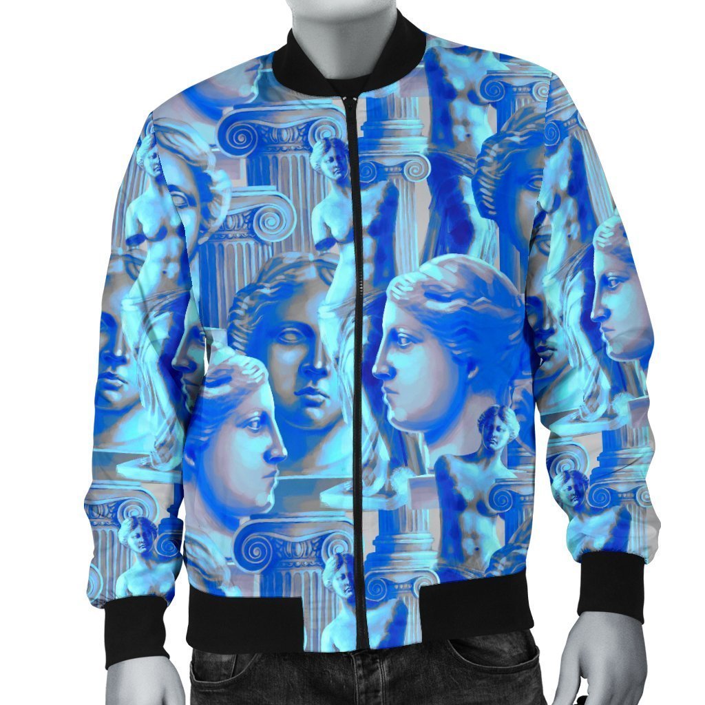 Venus Pattern Print Men's Bomber Jacket-grizzshop