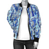 Venus Pattern Print Women Casual Bomber Jacket-grizzshop