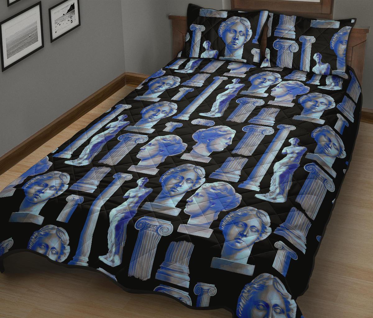 Venus Print Pattern Bed Set Quilt-grizzshop