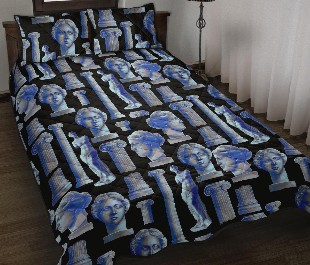 Venus Print Pattern Bed Set Quilt-grizzshop