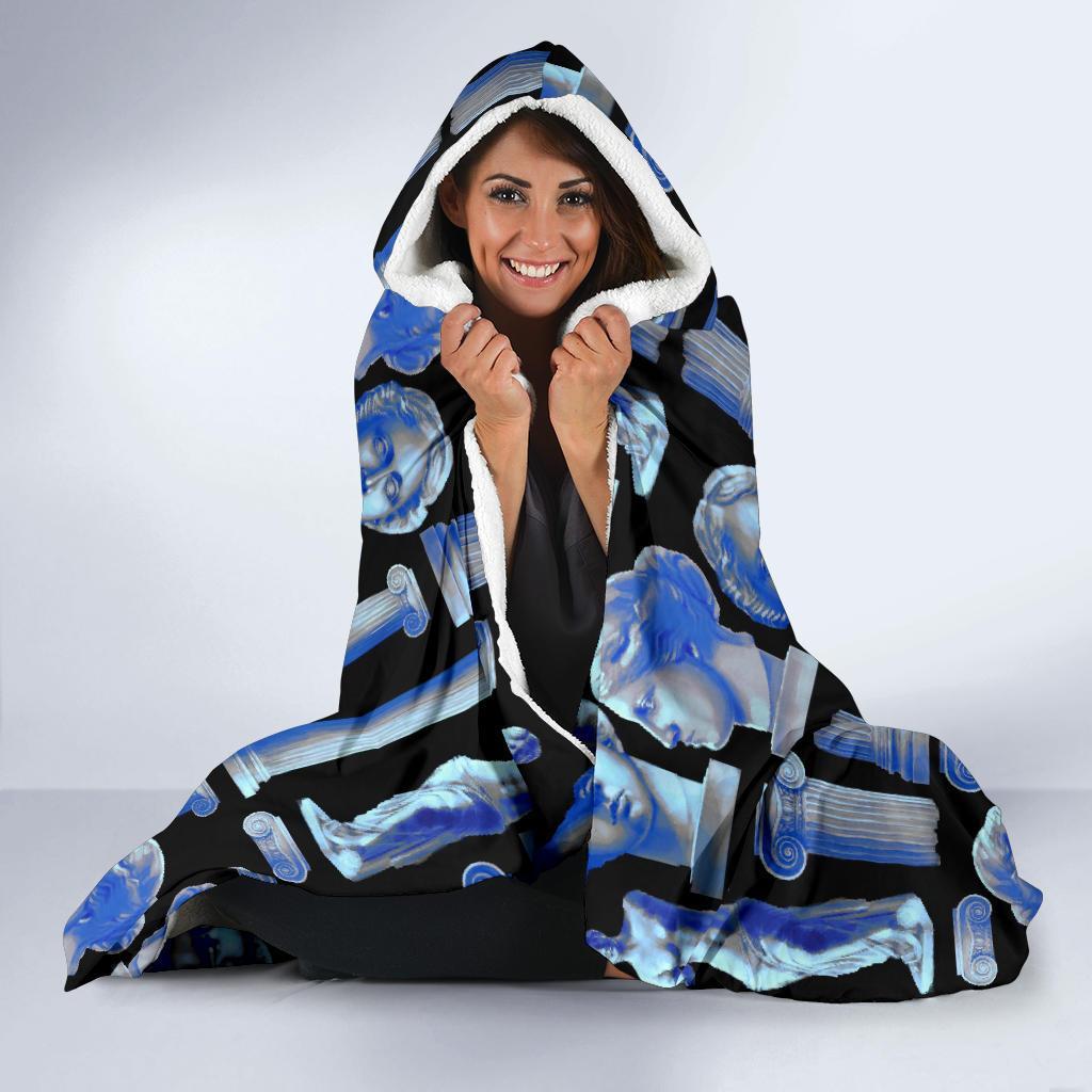 Venus Print Pattern Hooded Blanket-grizzshop