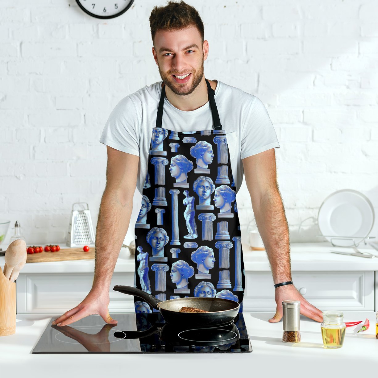 Venus Print Pattern Men's Apron-grizzshop