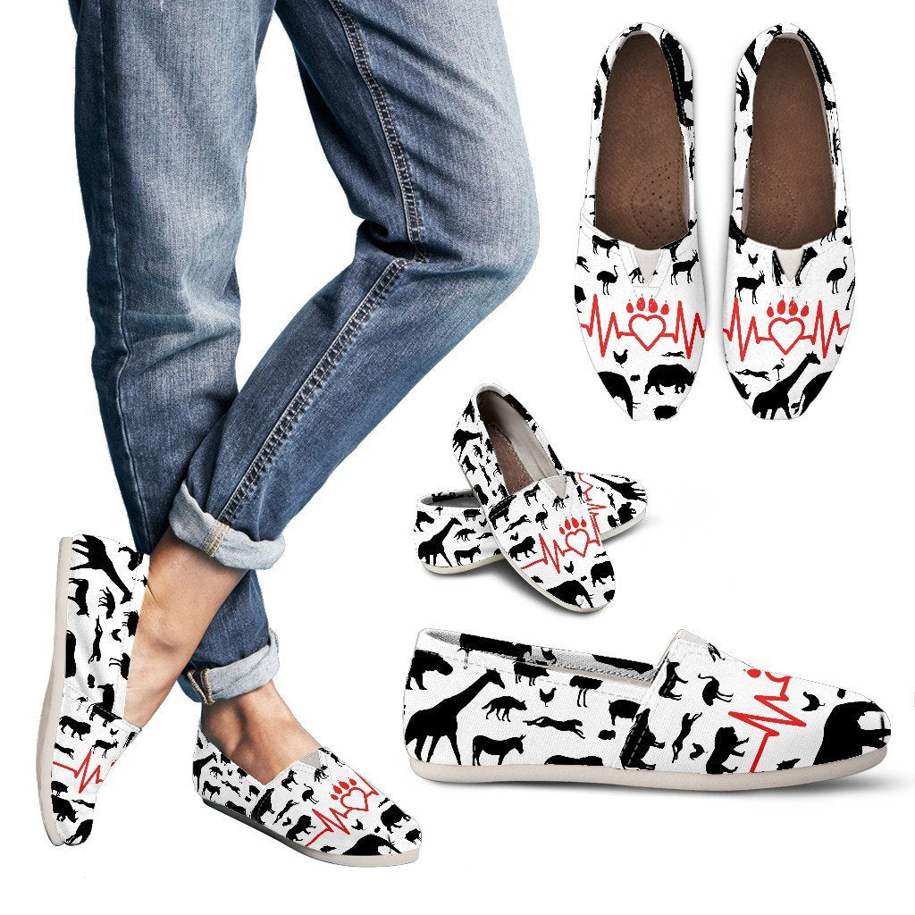Vet Tech - Animal Pattern - Women's - Casual Shoes-grizzshop