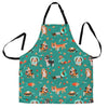 Veterianary Animal Pattern Print Men's Apron-grizzshop