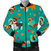 Veterianary Animal Pattern Print Men's Bomber Jacket-grizzshop