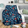 Veterianary Pattern Print Blanket-grizzshop