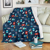 Veterianary Pattern Print Blanket-grizzshop