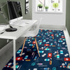 Veterianary Pattern Print Floor Mat-grizzshop