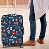 Veterianary Pattern Print Luggage Cover Protector-grizzshop