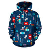 Veterianary Pattern Print Men Women Pullover Hoodie-grizzshop