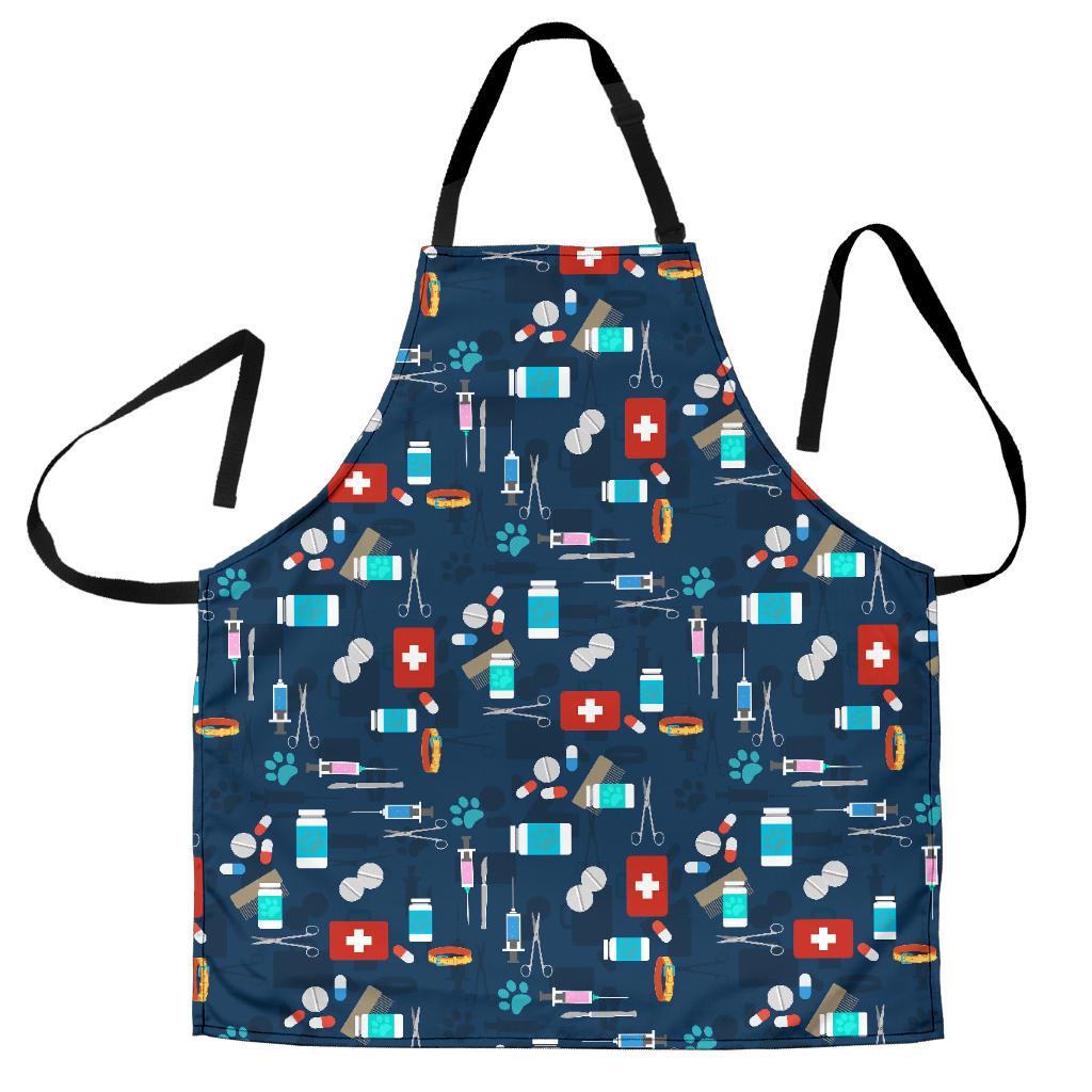 Veterianary Pattern Print Women's Apron-grizzshop