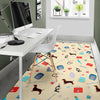 Veterianary Print Pattern Floor Mat-grizzshop