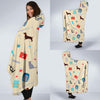 Veterianary Print Pattern Hooded Blanket-grizzshop