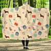 Veterianary Print Pattern Hooded Blanket-grizzshop