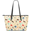 Veterianary Print Pattern Leather Tote Bag-grizzshop