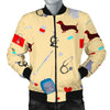 Veterianary Print Pattern Men's Bomber Jacket-grizzshop