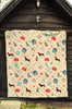 Veterianary Print Pattern Quilt-grizzshop