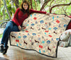 Veterianary Print Pattern Quilt-grizzshop