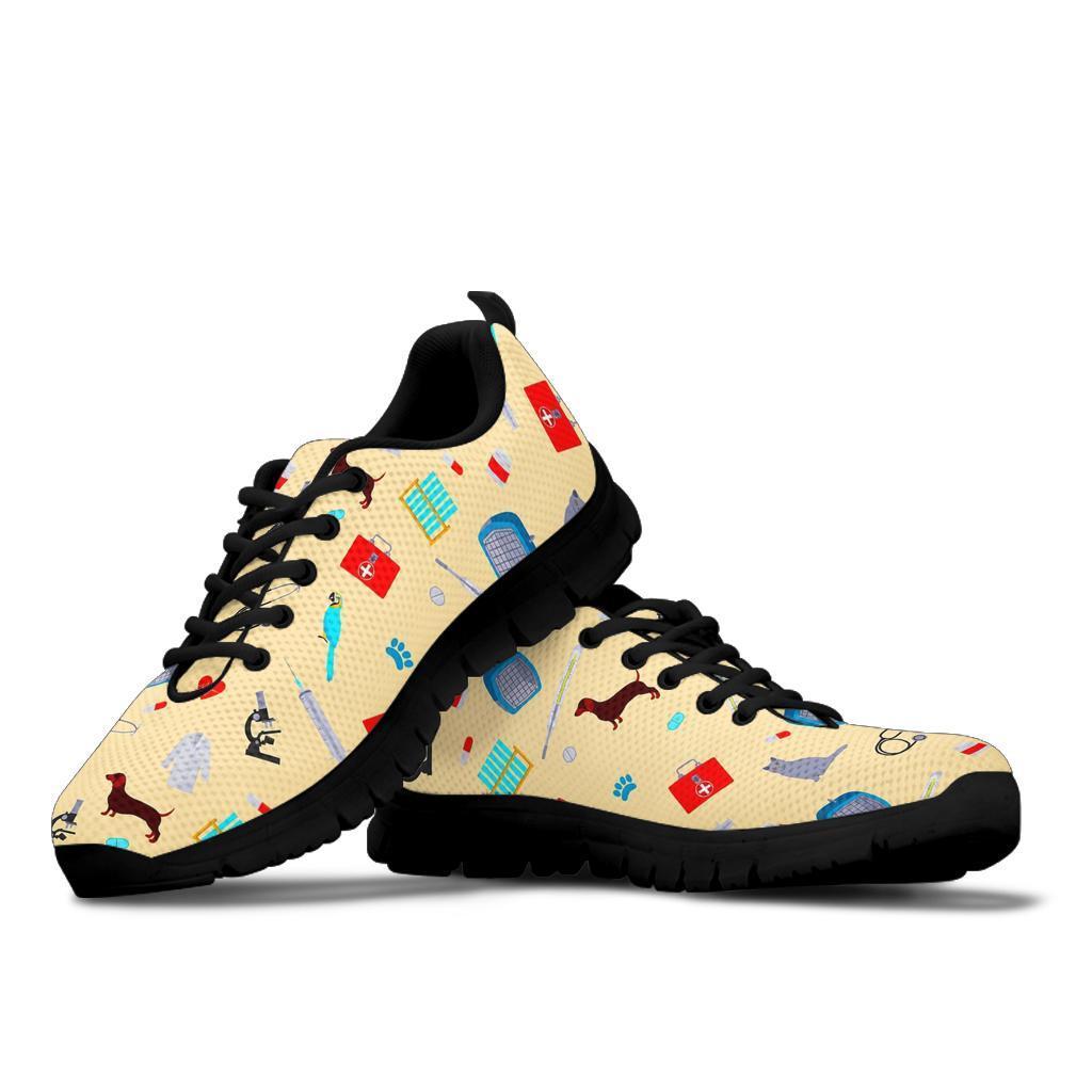 Veterianary Print Pattern Sneaker Shoes For Men Women-grizzshop