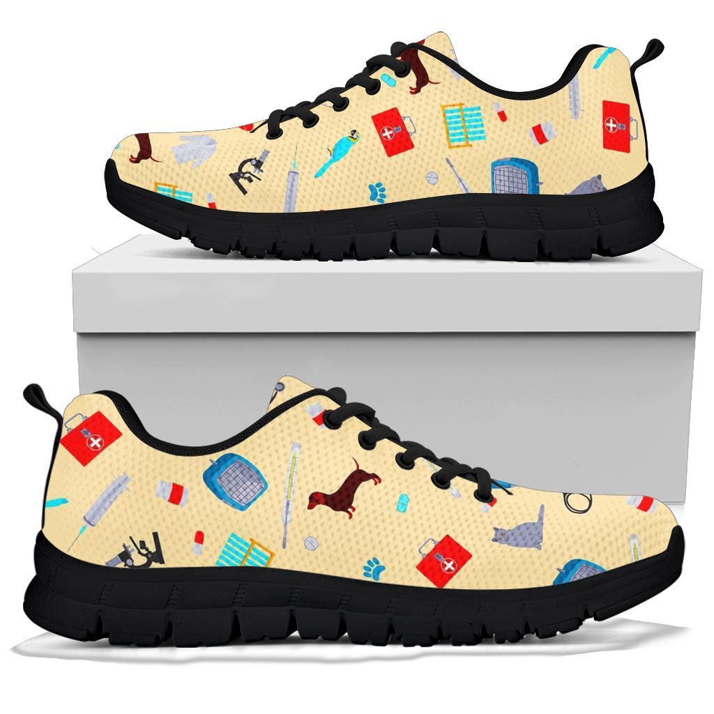 Veterianary Print Pattern Sneaker Shoes For Men Women-grizzshop