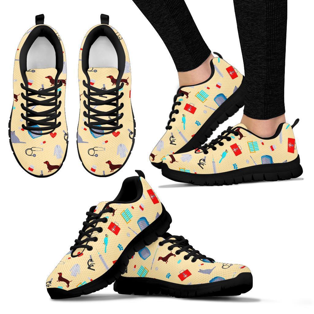 Veterianary Print Pattern Sneaker Shoes For Men Women-grizzshop