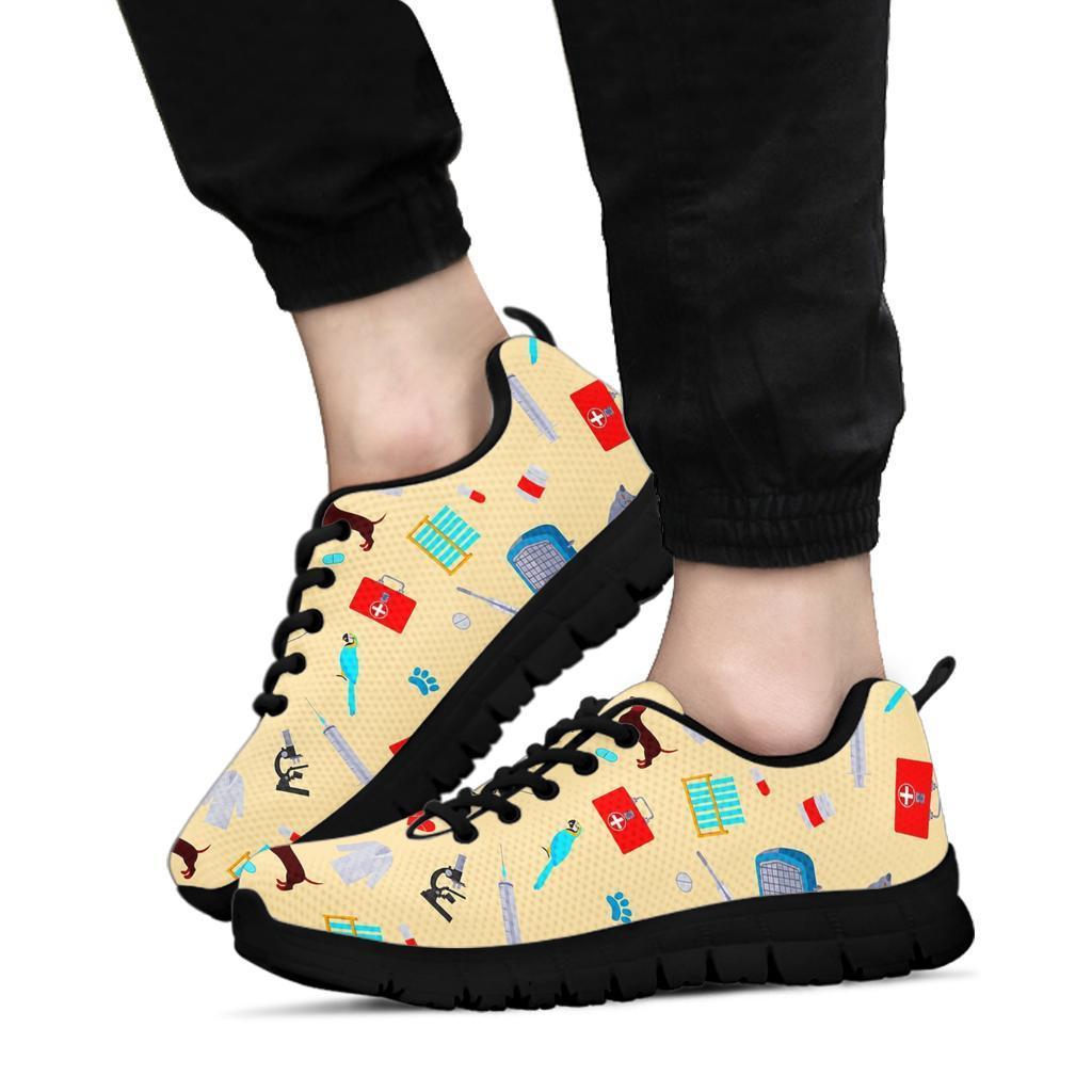 Veterianary Print Pattern Sneaker Shoes For Men Women-grizzshop