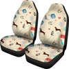 Veterianary Print Pattern Universal Fit Car Seat Covers-grizzshop